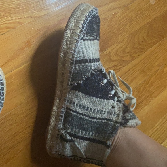 Chanel Striped Lace-Up Espadrille  Sneakers - Picture 8 of 11
